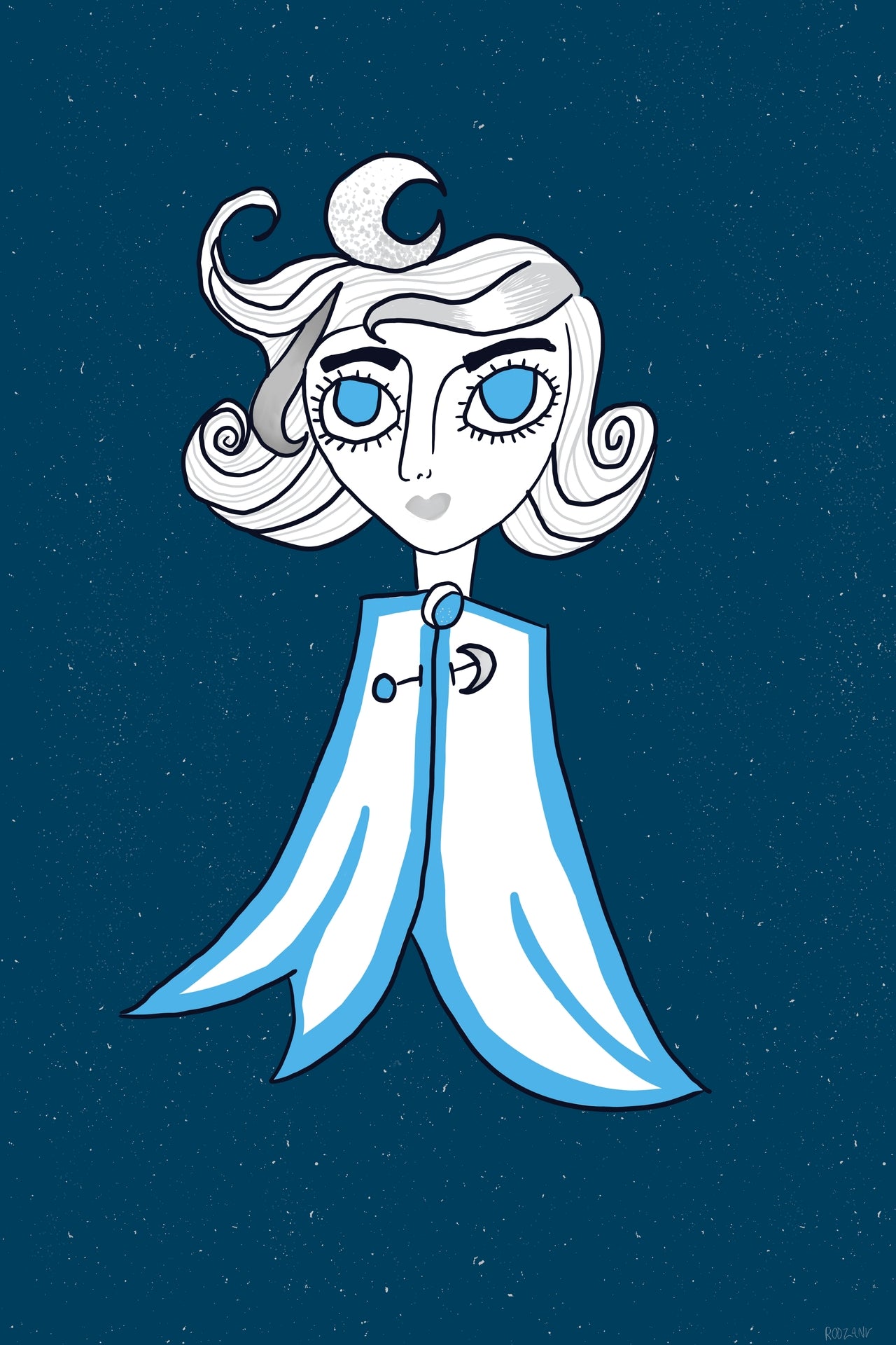 Moon Lady print